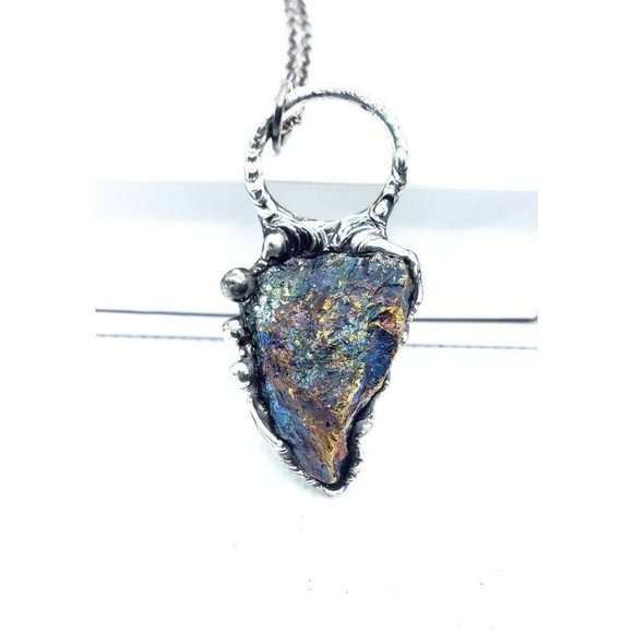 Chalcopyrite crystal Necklace - Picture 1 of 12